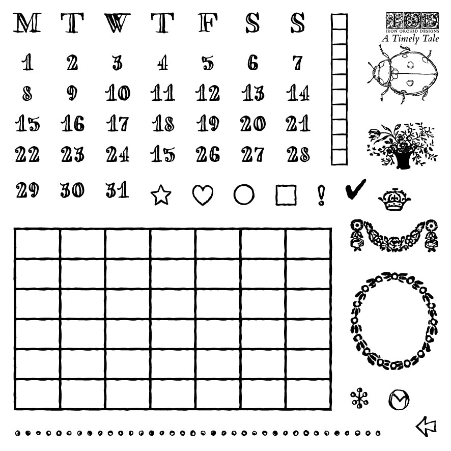A Timely Tale IOD Stamp (Four Sheets 6