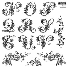 Dessins de Broderie IOD Stamp (Four Sheets 6"x6" each)
