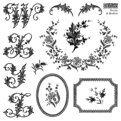 Dessins de Broderie IOD Stamp (Four Sheets 6