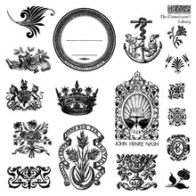 The Connoisseur’s Library IOD Stamp (Four Sheets 6"x6" each)