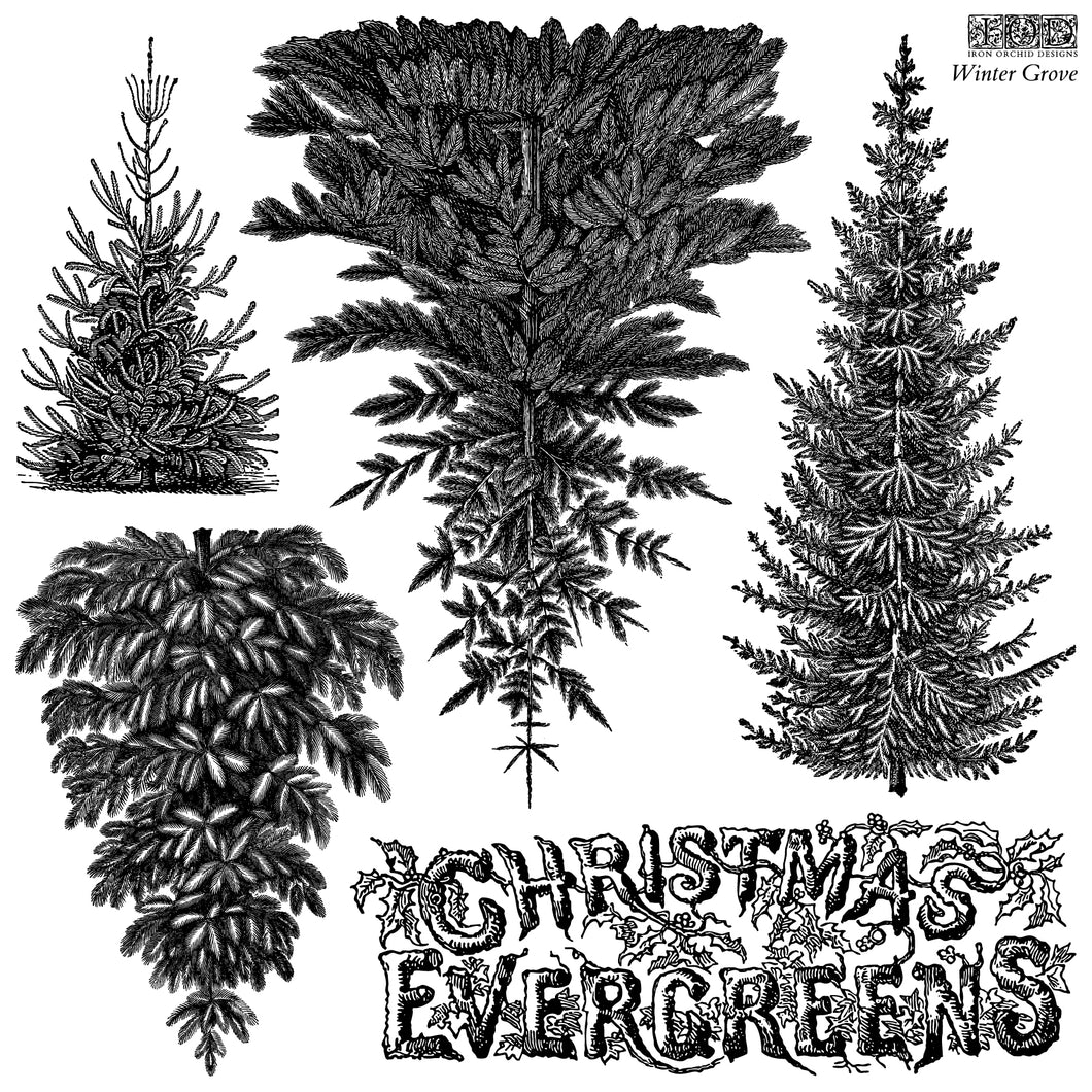 Winter Grove IOD Stamp™ (Single Sheet 12″x12″)