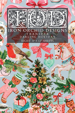 Darling Holiday IOD Transfer (8″x12″ pad-8 sheets) Limited Edition