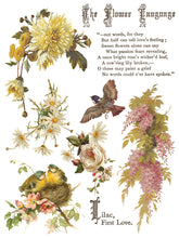 Flowers by the Poets. IOD Transfer (12"x16" pad-8 sheets)