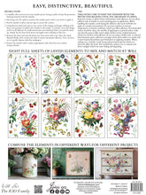 Marché des Fleurs  IOD Transfer (12"x16" pad-8 sheets)