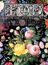 Marché des Fleurs  IOD Transfer (12"x16" pad-8 sheets)