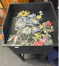 Small Black Floral Table