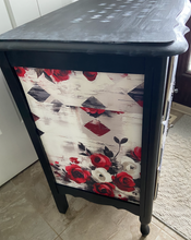 Black Dresser with Lady