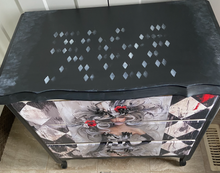 Black Dresser with Lady