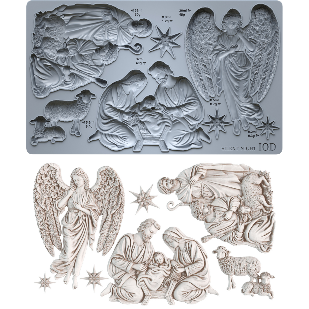 Silent Night IOD Decor Mould (6″x10″)