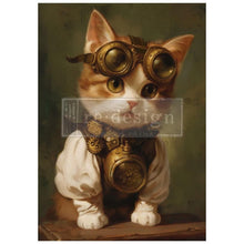 A1 Decoupage Fiber – Clockwork Kitty