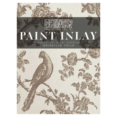 IOD Paint Inlay Grisaille Toile (12″X16″ 8 SHEET PAD)