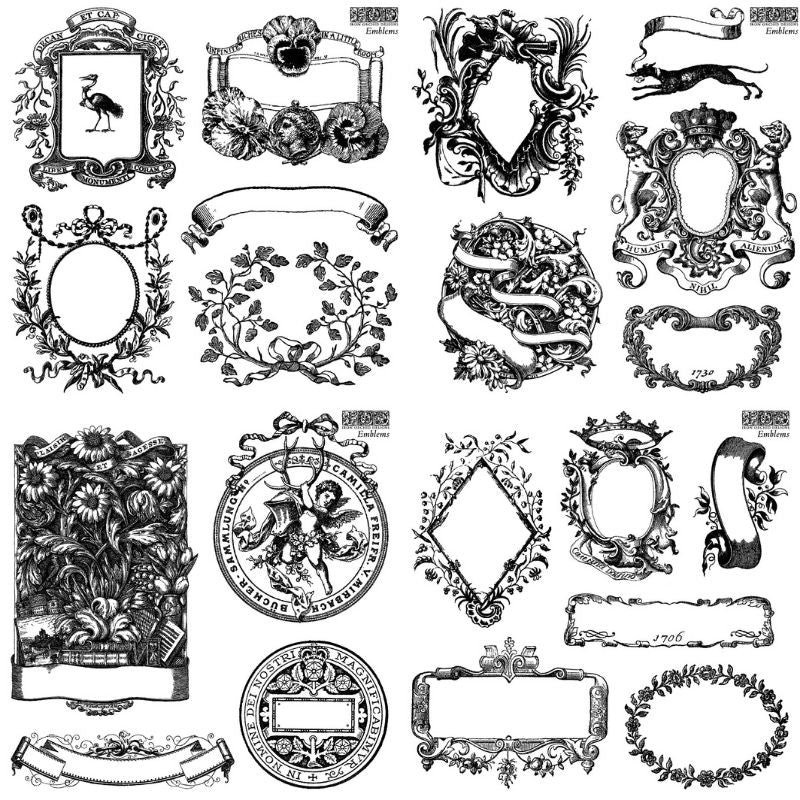 Emblems IOD Stamp set of 4 Sheets (6″x6″ each)