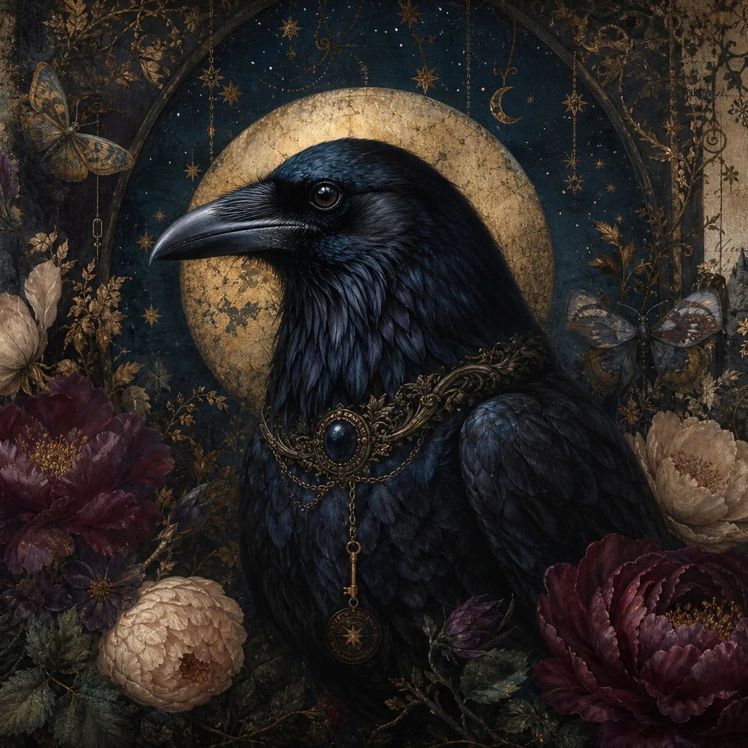 The Raven's Garden - Mint Decoupage Paper