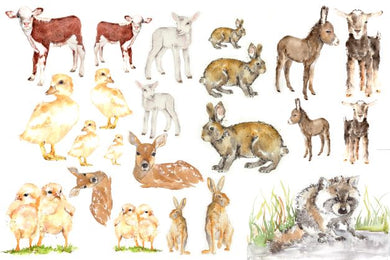 Baby Animals Decoupage Paper By Lexi Grenzer