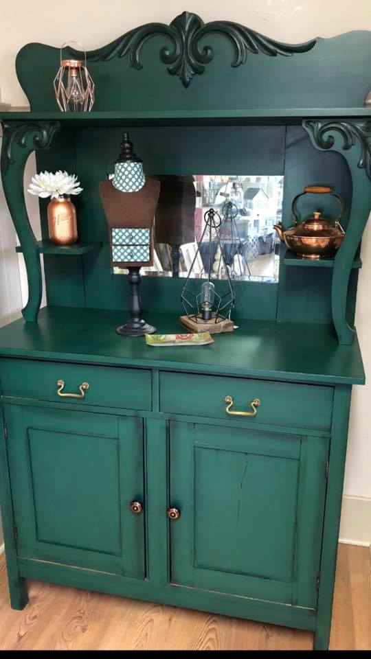 Dark Green Cabinet