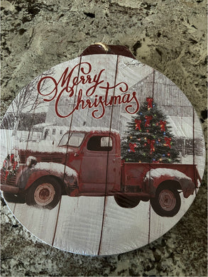 Large Merry Christmas Tree Ornament 2
