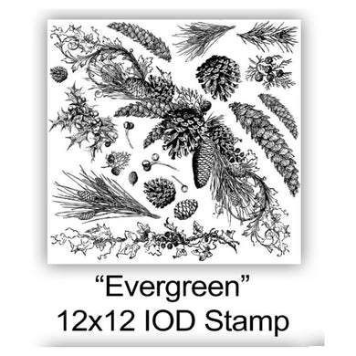 Evergreen IOD Decor Stamp (12″X12″) Limited Edition