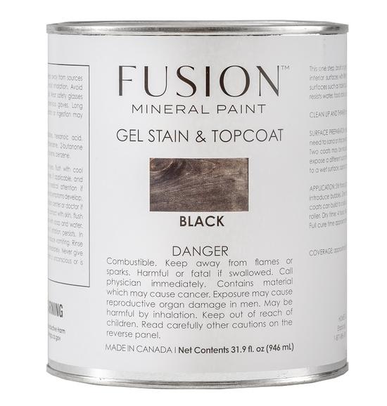 Fusion Gel Stain & Top Coat Black