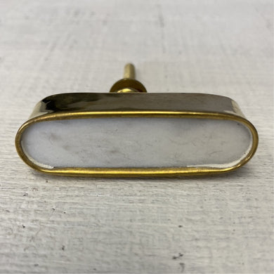 Gold & White Knob