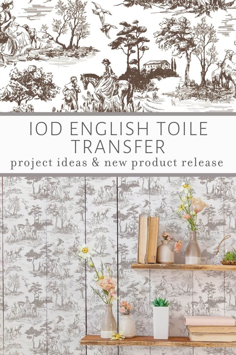 English Toile IOD Image Transfer(12″X16″ PAD-8 SHEETS )