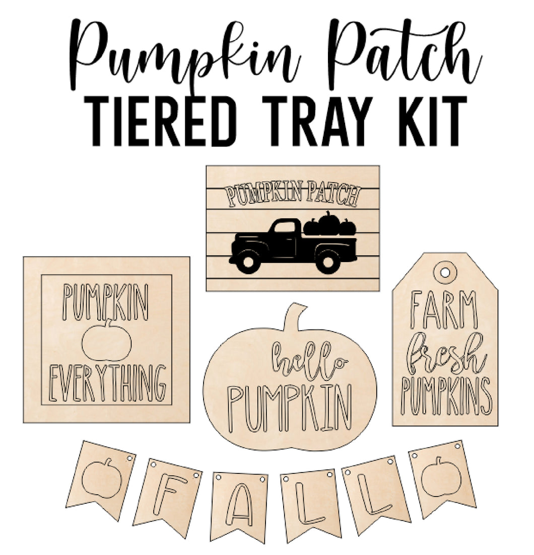 Pumpkin Patch Theme - Tiered Tray DIY Kit