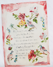 Mother's Poem Tea Towel Pink