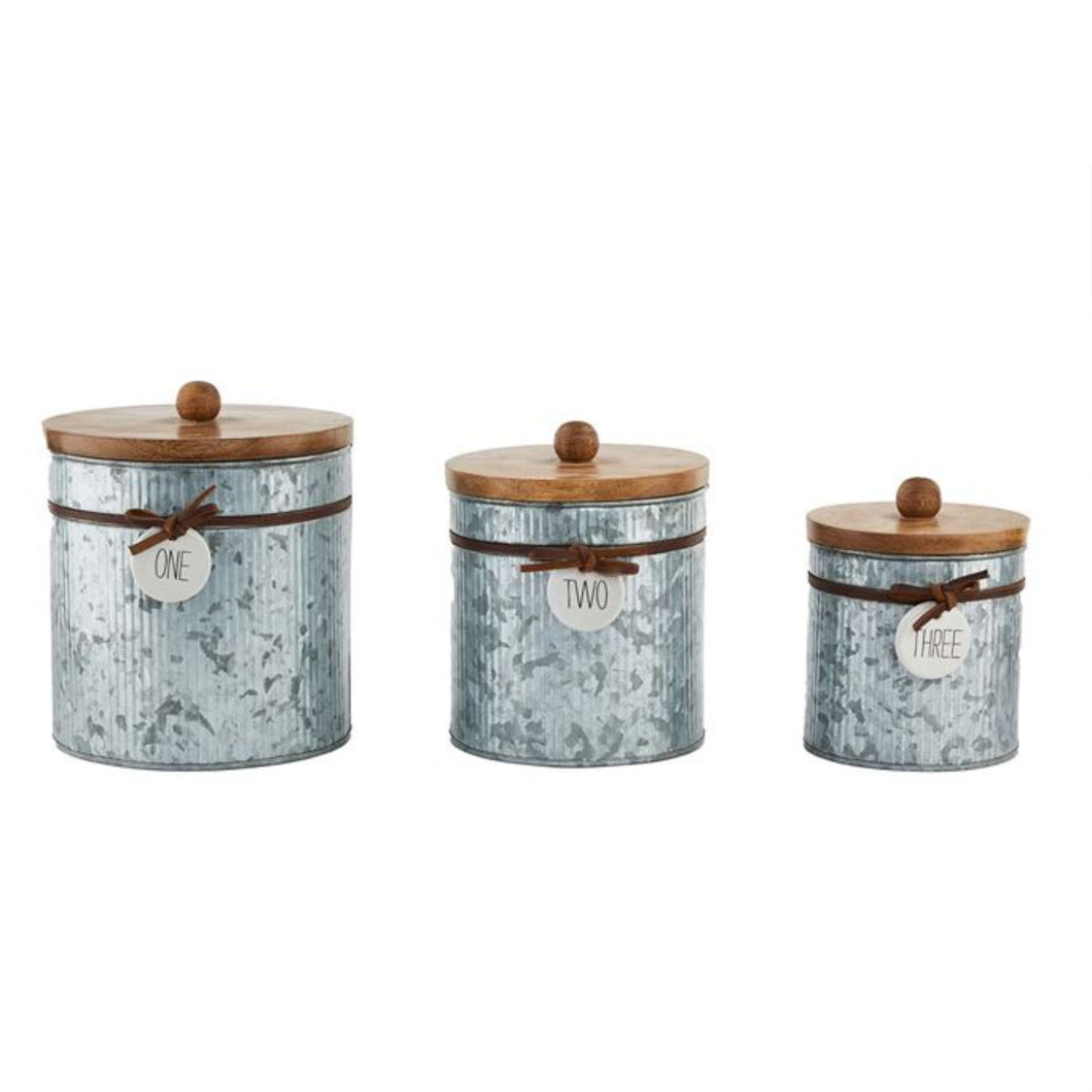 Bistro Tin Canister Set