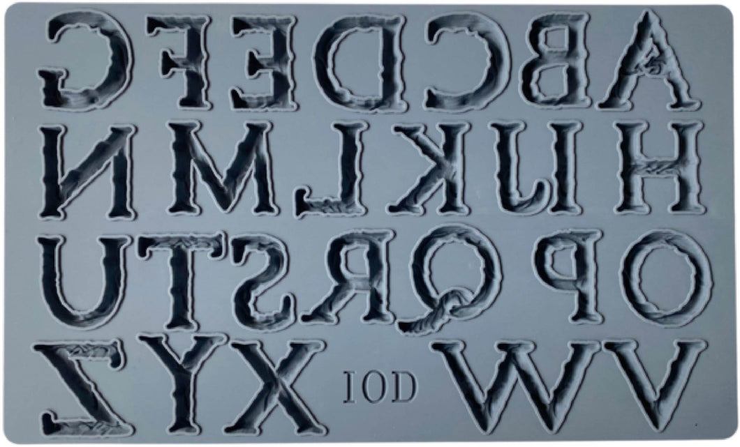 Victoria Alphabet IOD Decor Mould (6″X10″)