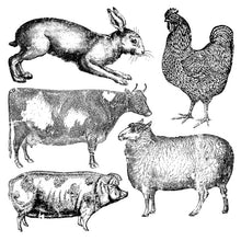 Farm Animals IOD Decor Stamp (12" x 12")