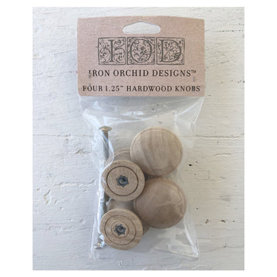 IOD Wooden Knobs (1.25