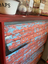 Red and Blue Dresser