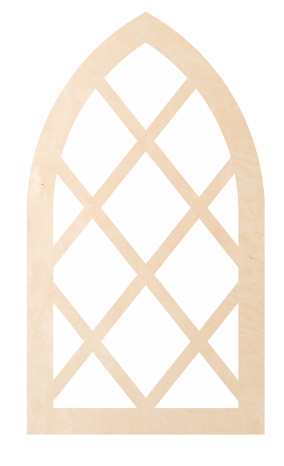 Window - Diamond Cathedral Pattern 