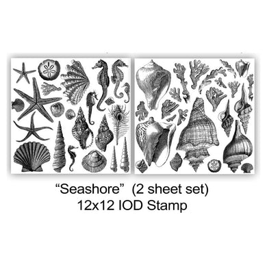Seashore IOD Decor Stamp (12″X12″- 2 Sheet Set)