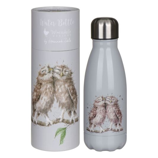 Wrendale 'Birds Of A Feather' Owl Small Water Bottle